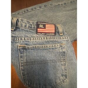 Vintage Polo Jeans Co Ralph Lauren RL Flag Patch Jeans 12x31 USA 3689WAI2783